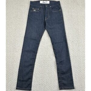 April 77 Jeans Size 25 Dark Blue Raw Denim Joey Overdrive 1955 Ultra Skinny Fit